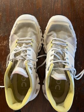 On Running Cloud X Shift White & Yellow Running Shoes